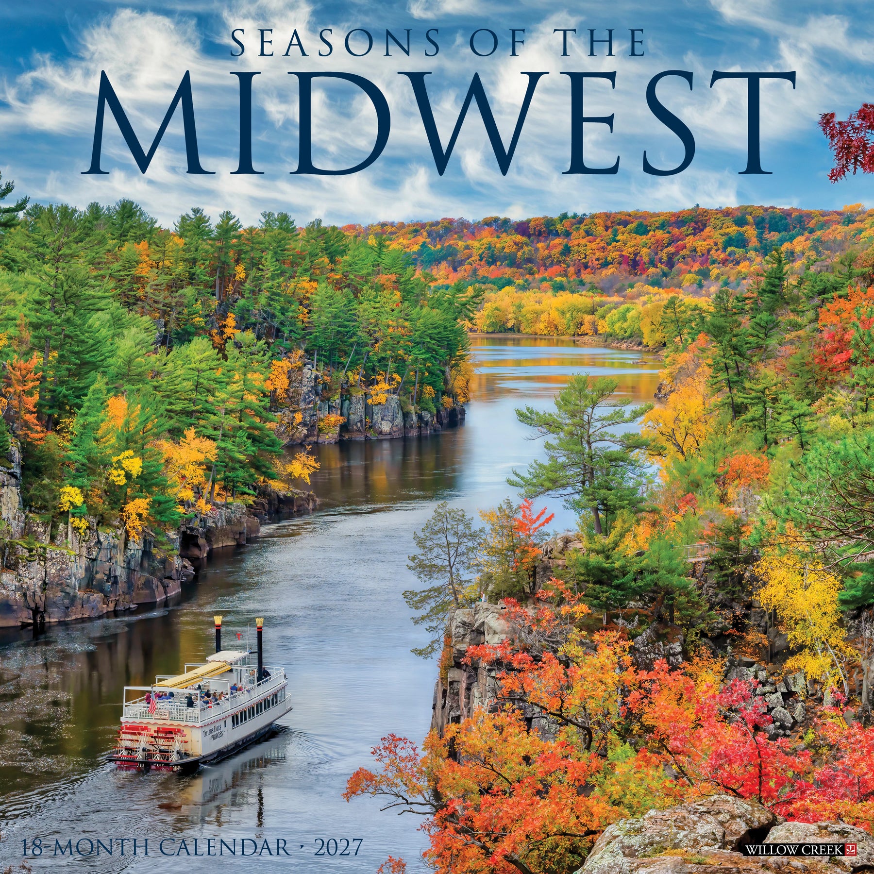 Willow Creek Press - 2027 Seasons Of The Midwest Calendar