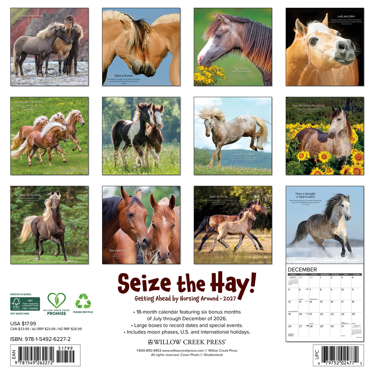 Willow Creek Press - 2027 Seize The Hay Calendar