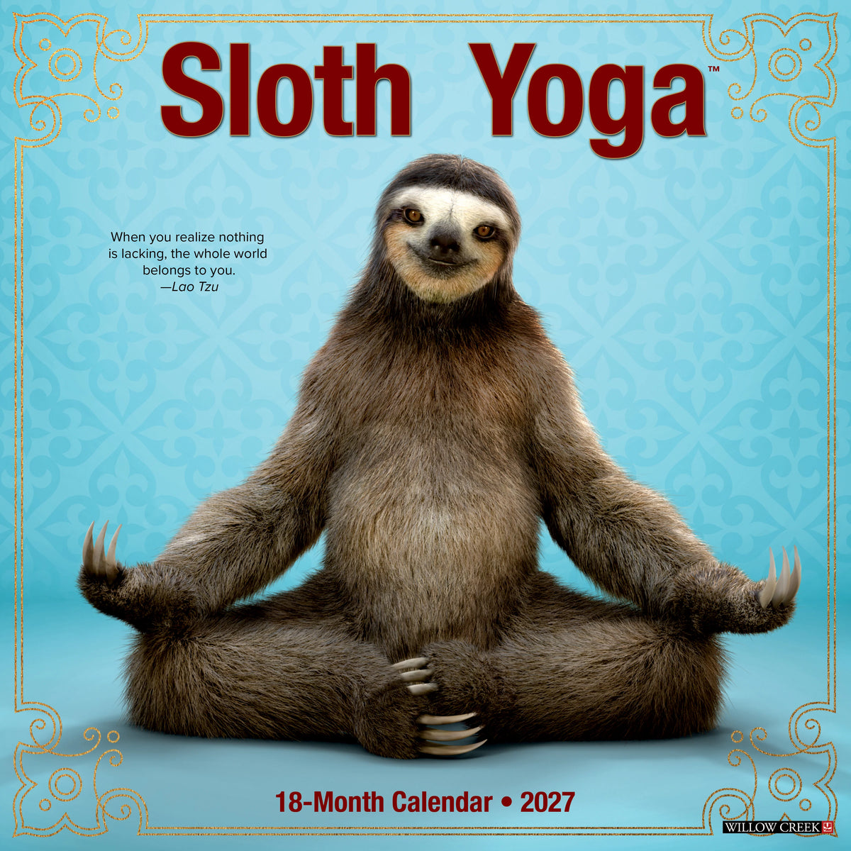 Willow Creek Press - 2027 Sloth Yoga Calendar