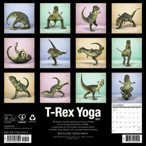 Willow Creek Press - 2027 T-Rex Yoga Calendar