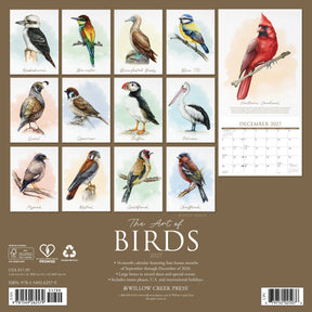 Willow Creek Press - 2027 The Art Of Birds Calendar