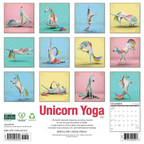 Willow Creek Press - 2027 Unicorn Yoga Calendar