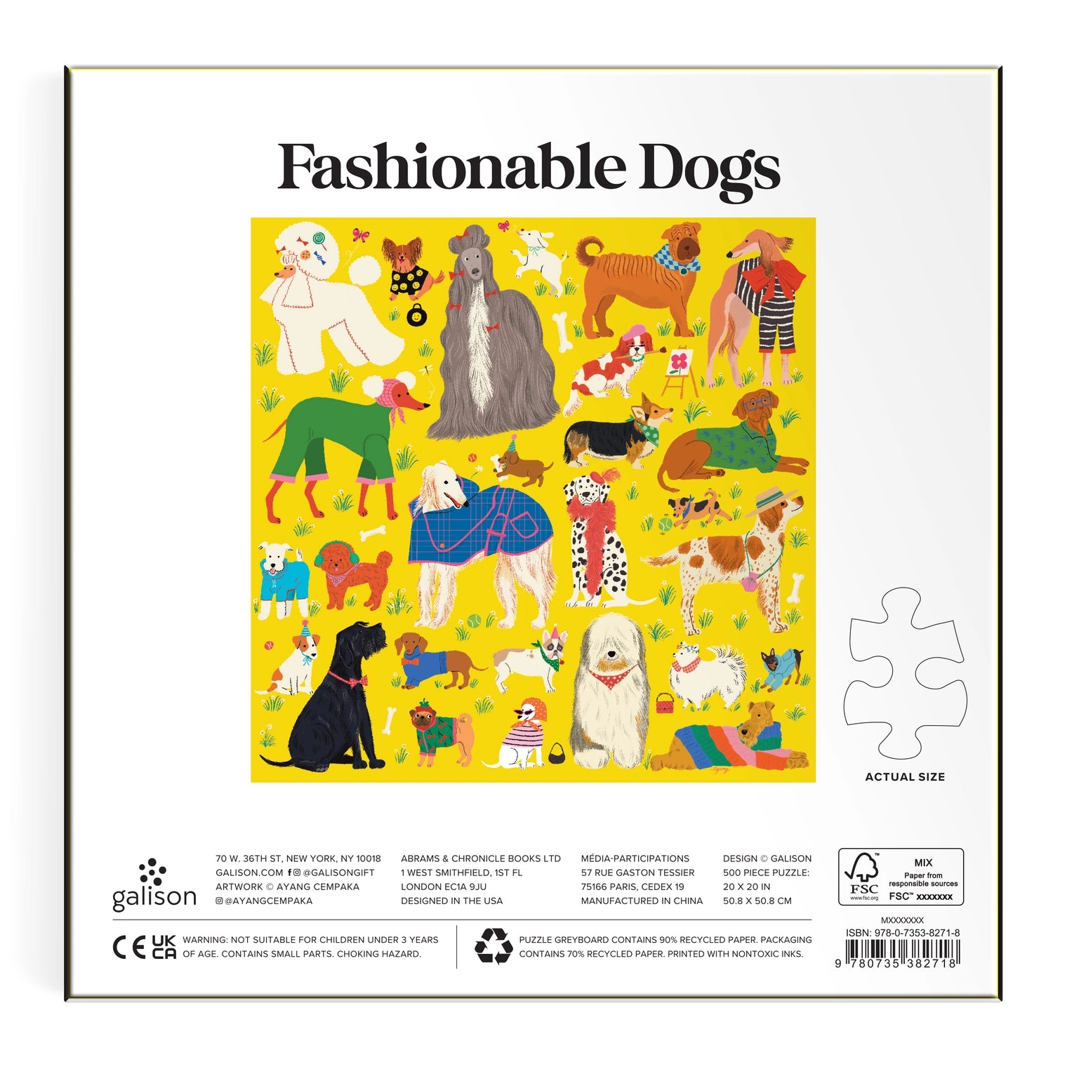 Puzzle Fashionable Dogs