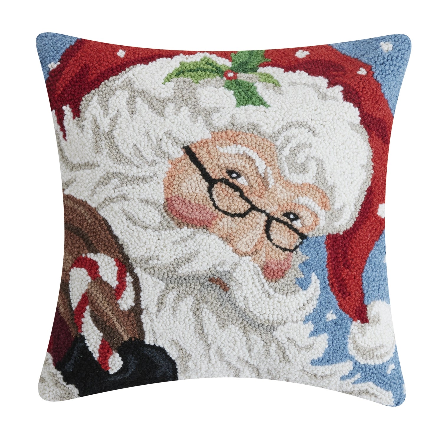 Peking Handicraft Pillow Santa with Glasses