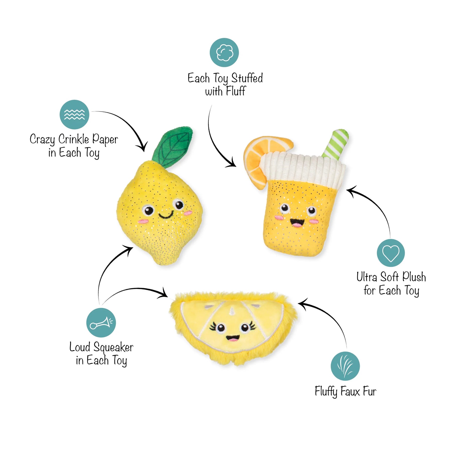 Petshop by Fringe Studio - Dog Toy Sour You Doing? (3 Piece Set)
