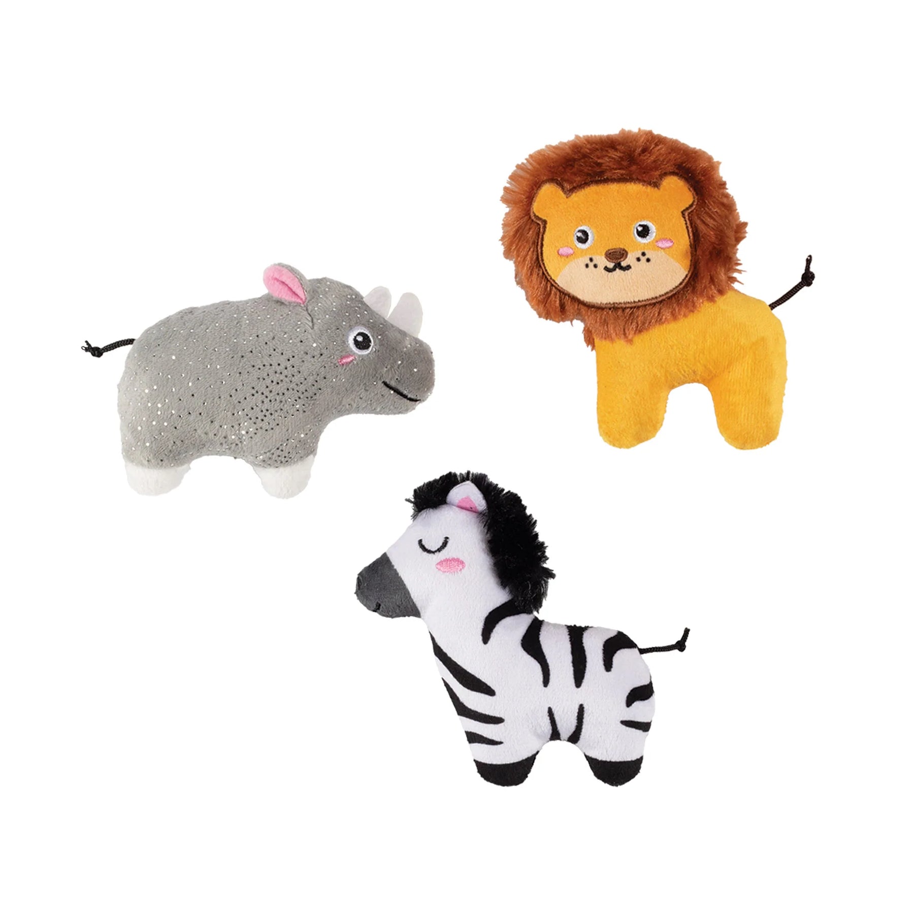 Petshop by Fringe Studio - Dog Toy 3 Pc Set MEET AT THE ZOO