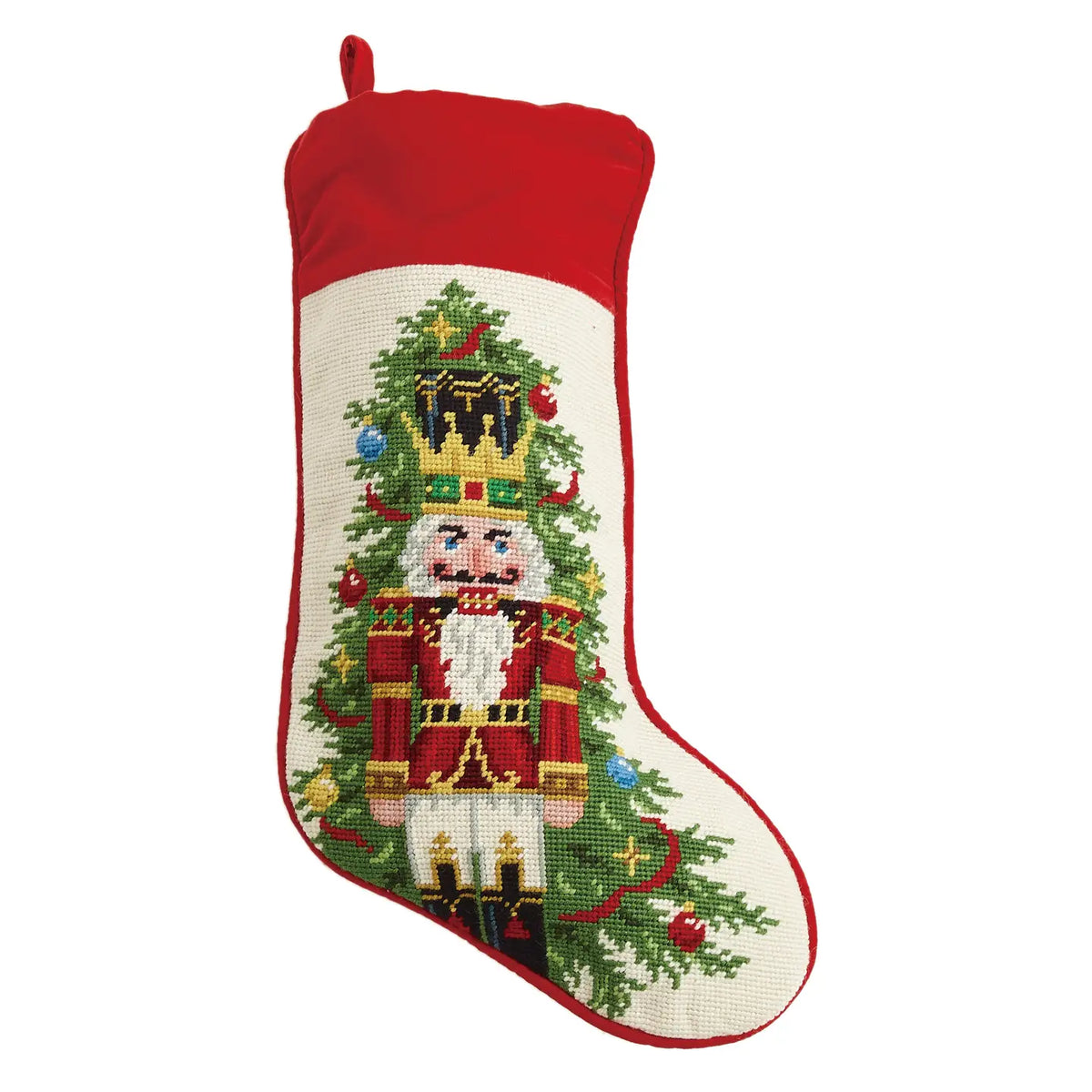 Stocking Nutcracker with Tree