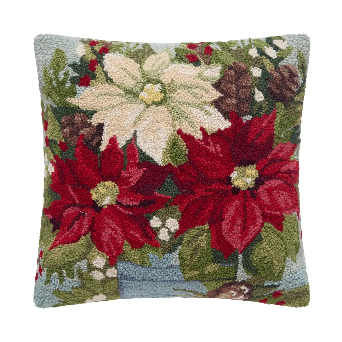 Peking Handicraft - Pillow Hook Poinsettia by Susan Winget