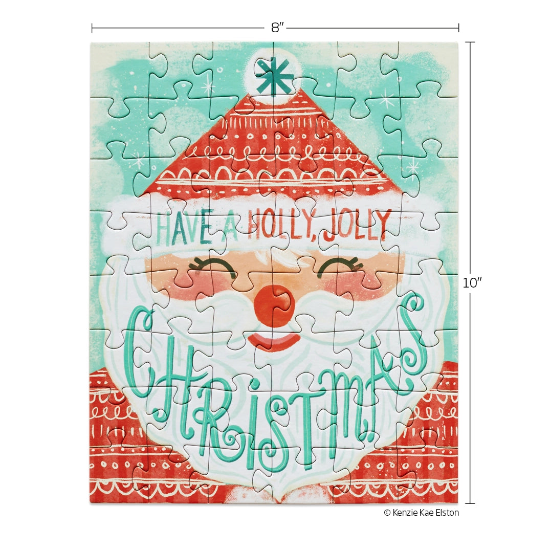 Puzzle Holly Jolly Santa
