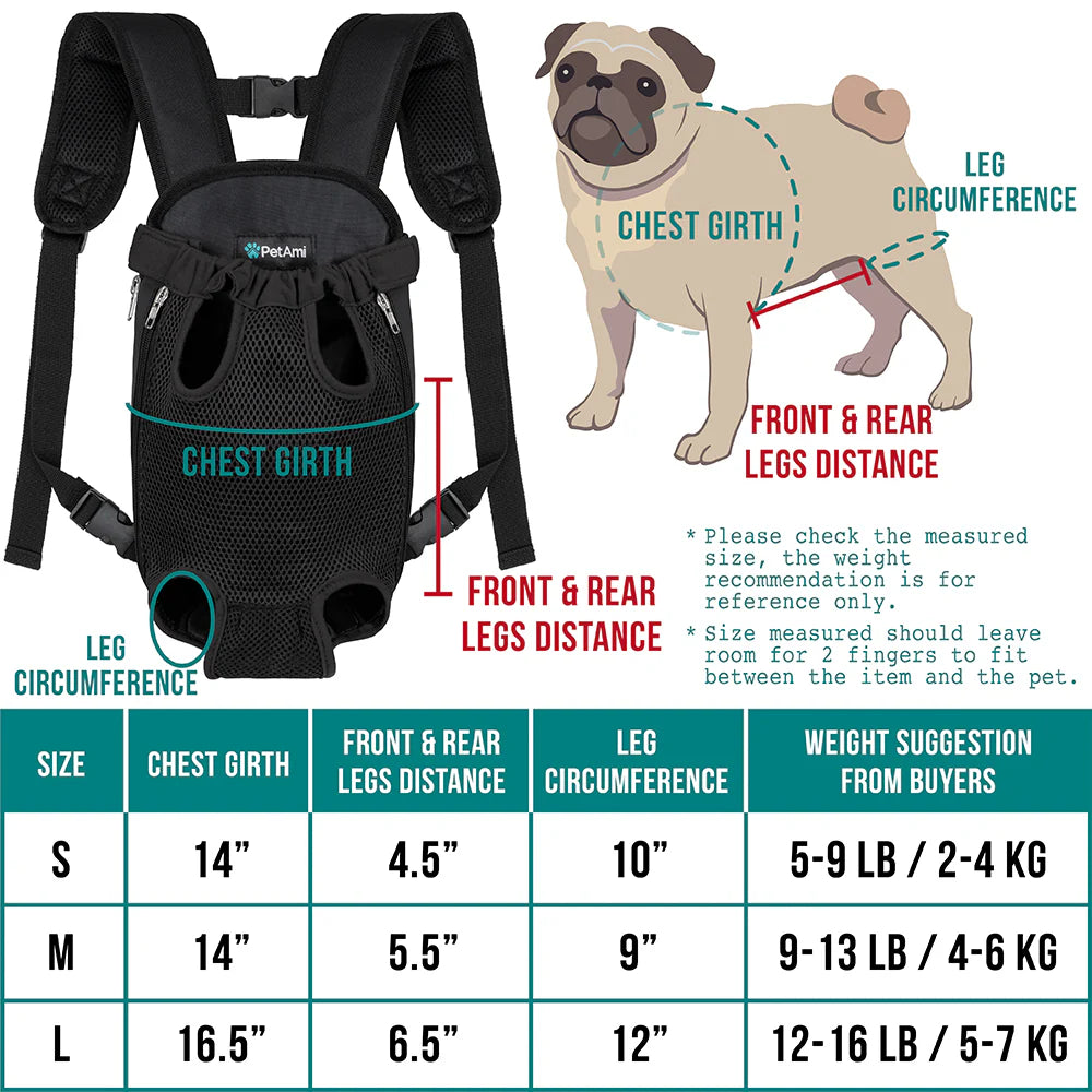 PetAmi - Classic Front Chest Petcarrier