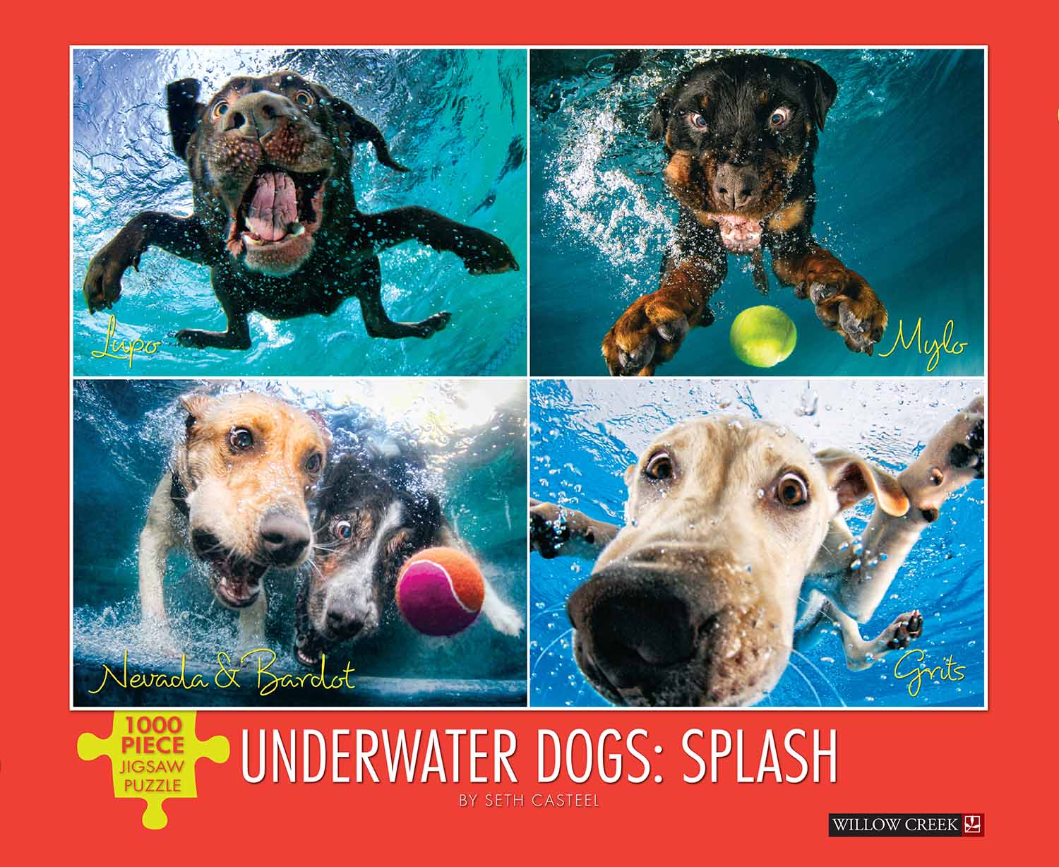 Puzzle Underwater Dogs: Splash - 1000 piece