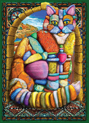 Puzzle Cairn Cat Stone - 1000 pieces