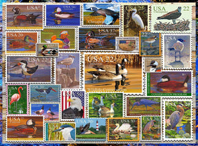 Puzzle Birds of Our Shores Stamps - 1000 piece