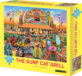 Puzzle Surf Cat Grill - 1000 pieces