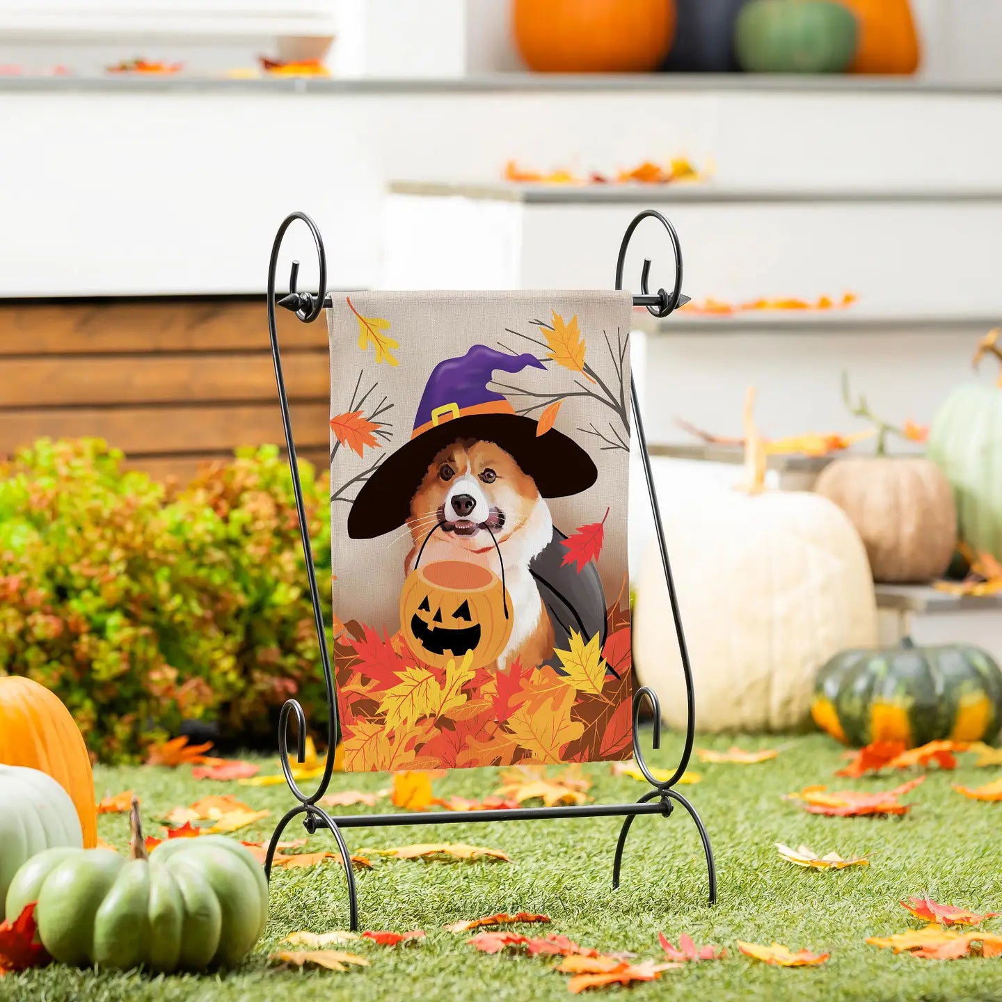 Evergreen Enterprises - Flag Corgi Fall