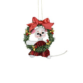 Annalee Dolls - Crimson & Gold Wreath Mouse