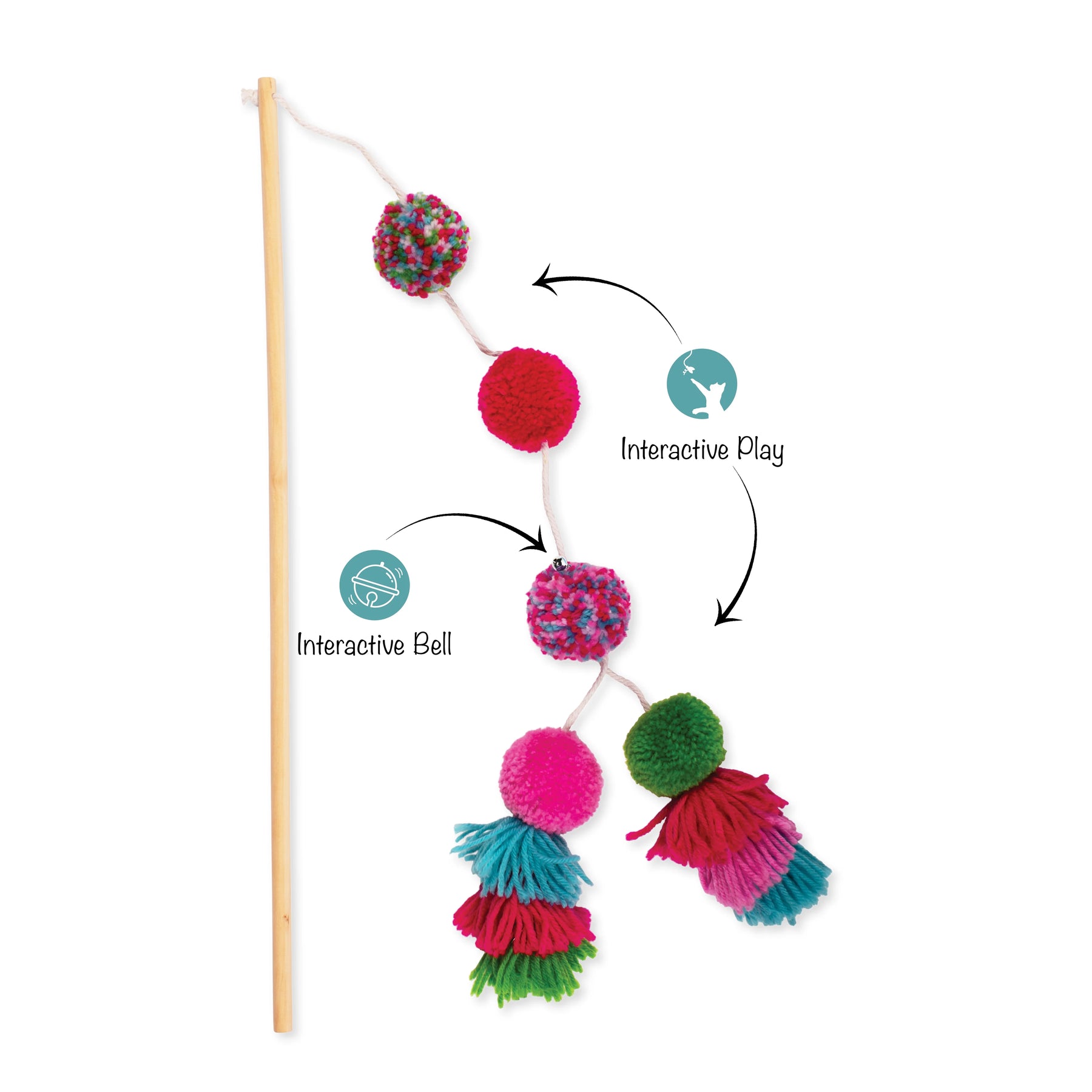 Petshop by Fringe Studio - Cat Toy Shake Your Pom Pom