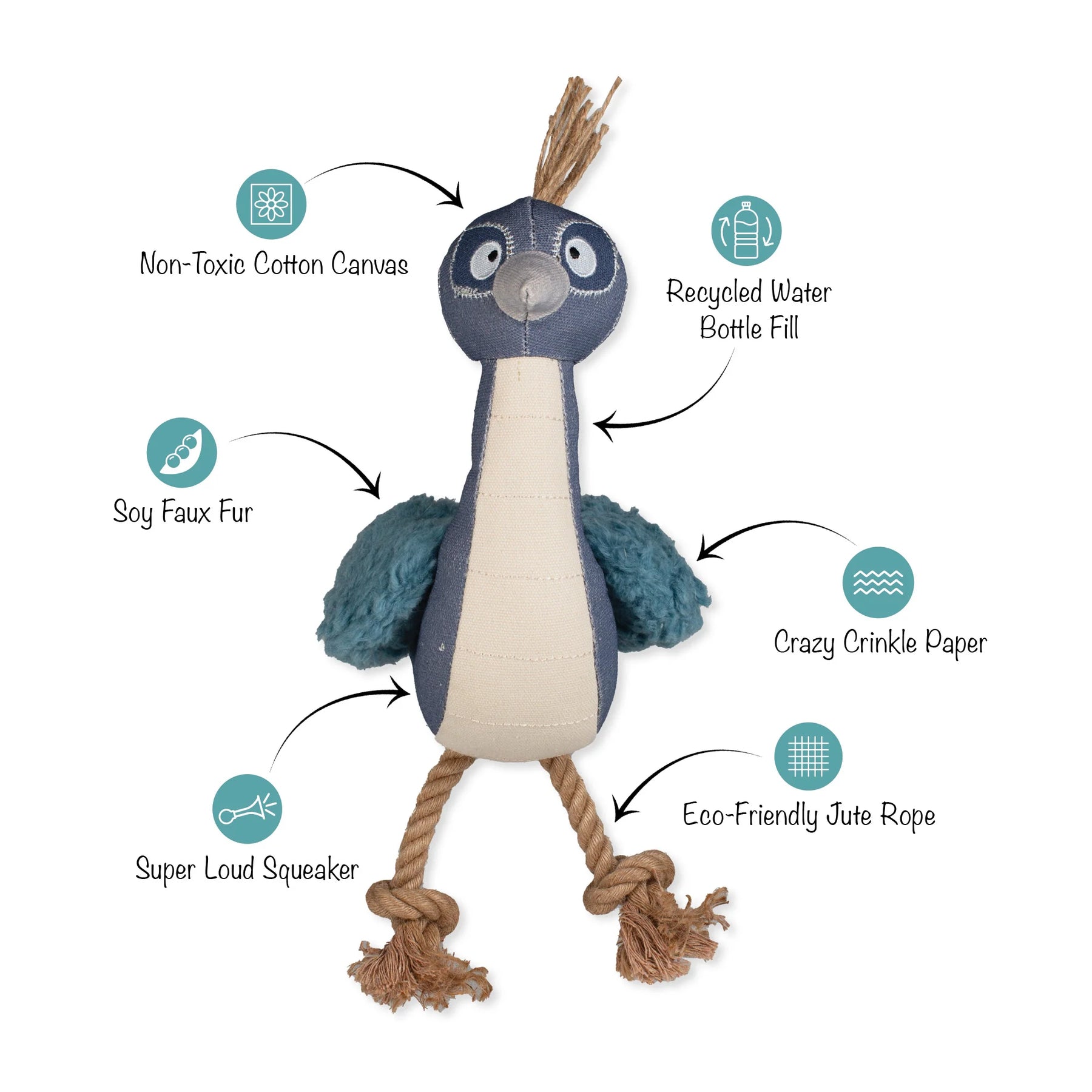 Petshop by Fringe Studio - Dog Toy Feather Than Ever