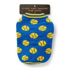 Dog Sweater Brass Monkey Tennis Balls