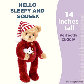 Bearington Collection - Sleepy and Squeek Christmas Bear