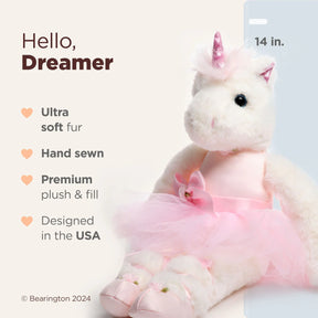 Bearington Collection - Dreamer the Unicorn Ballerina