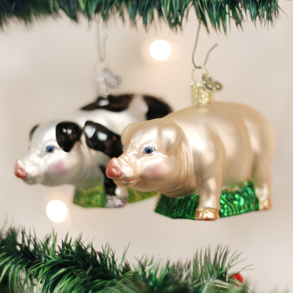 Old World Christmas - Big Pig Ornament
