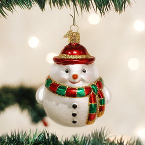 Old World Christmas - Round Snowman Ornament