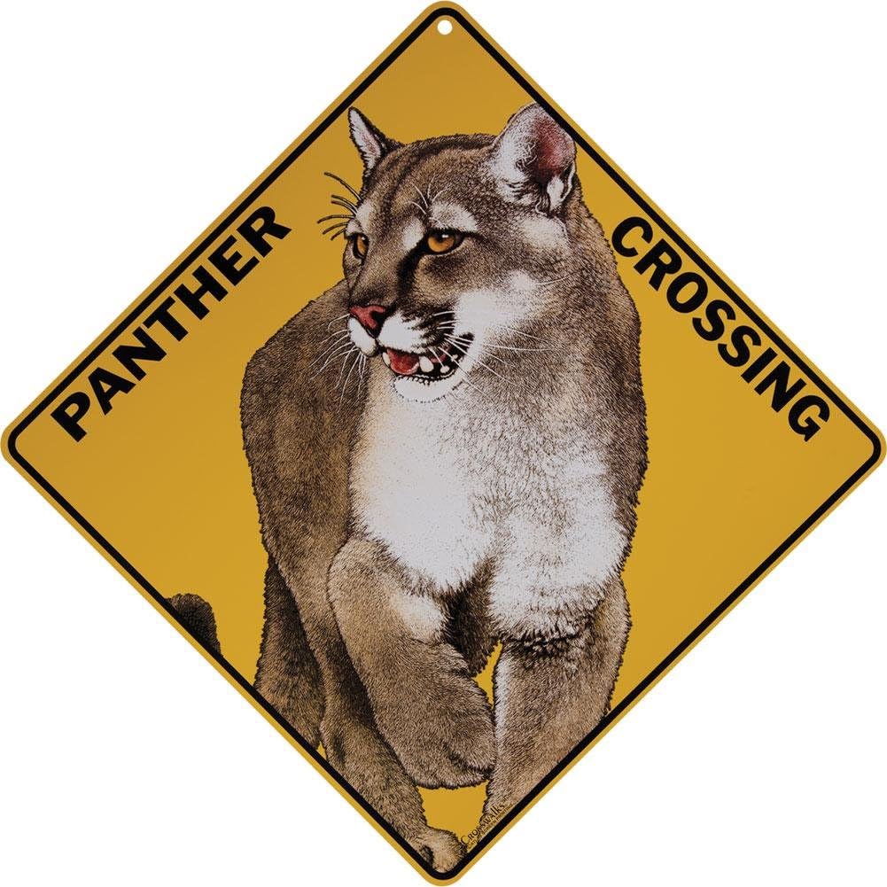 Panther Crossing Sign by Crosswalks