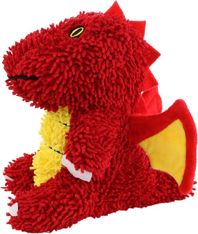 Tuffy Dog Toys - Mighty Microfiber Ball Red Dragon Squeaky Dog Toy