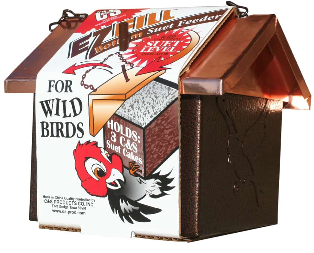 EZ Fill Bottom Suet Feeder with Roof