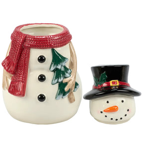 Primitives by Kathy - Cookie Jar Happy Snowman