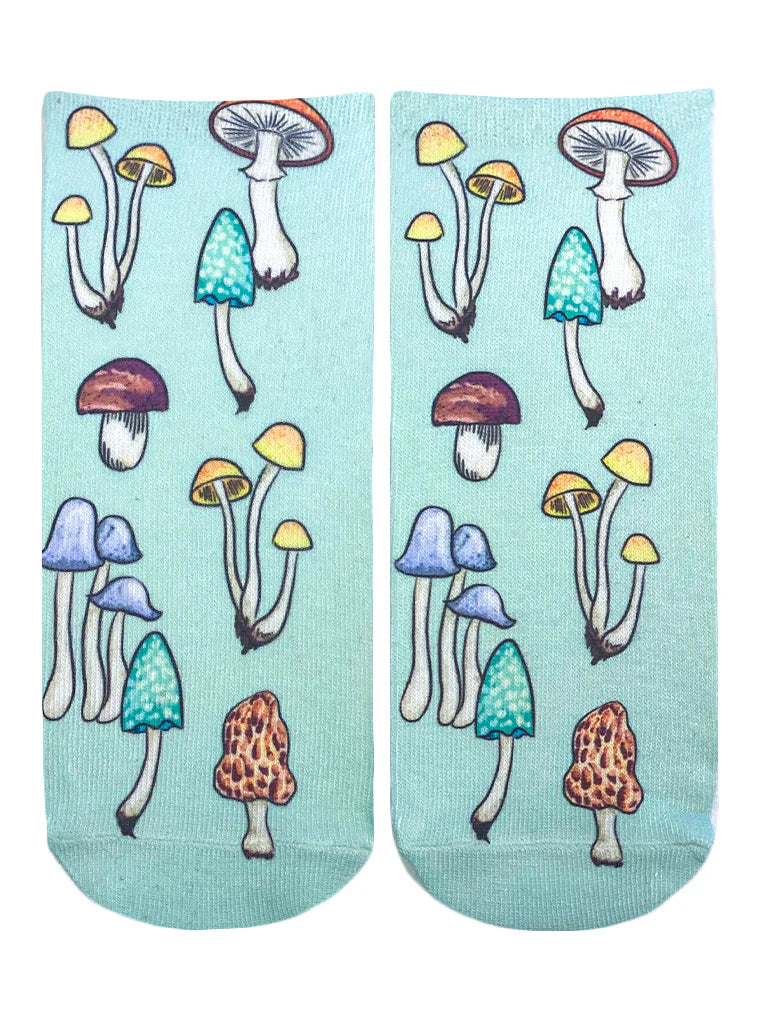 Living Royal - Socks Novelty Graphic Ankle Rare Mushrooms