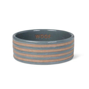 Petshop By Fringe Studio - Pet Bowl Stripe Charcoal Small