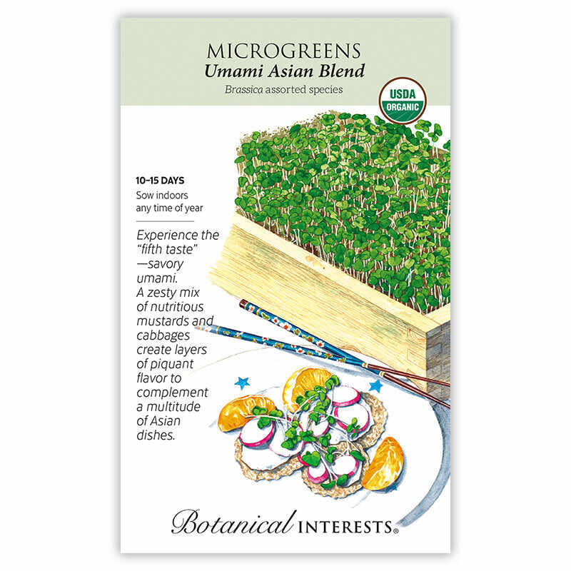 Botanical Interests, Inc. - Microgreens Umami Asian Blend Seeds