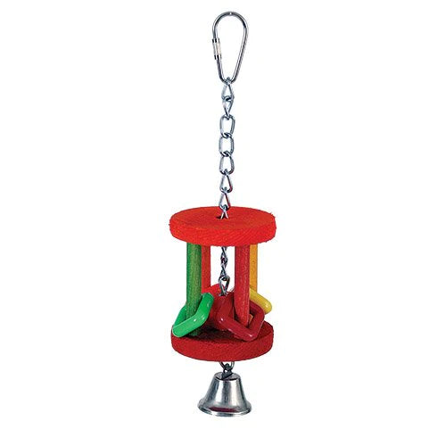 Caitec - Hanging Barrel Chew Bird Toy (For small and medium birds)