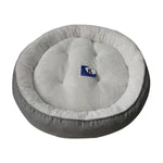 Plush Donut Bed for Dogs & Cats - Gray