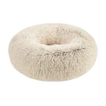 Fur Donut Bed for Dogs & Cats - Brown