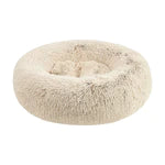 Fur Donut Bed for Dogs & Cats - Brown