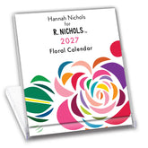 R. Nichols - Floral Desk Calendar 2027