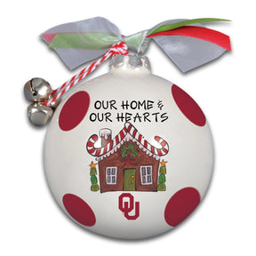 "Our Home & Our Heart Belong to" Collegiate Ornament