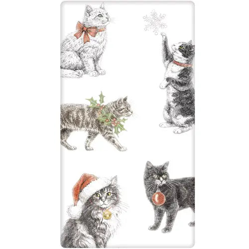 Mary Lake Thompson - Towel Holiday Vintage Cats