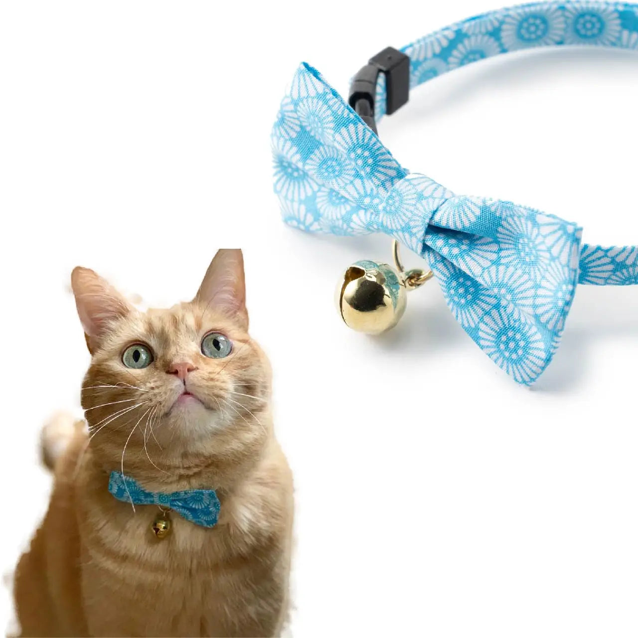 Cat Collar Kiku Ribbon Bow Tie