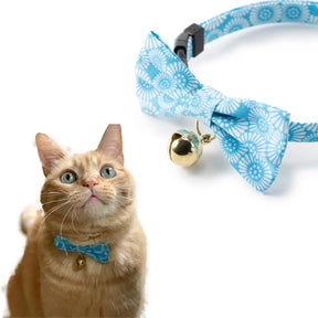 Cat Collar Kiku Ribbon Bow Tie