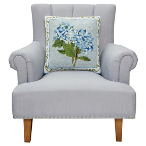 Peking Handicraft - Blue Hydrangea Hook Pillow