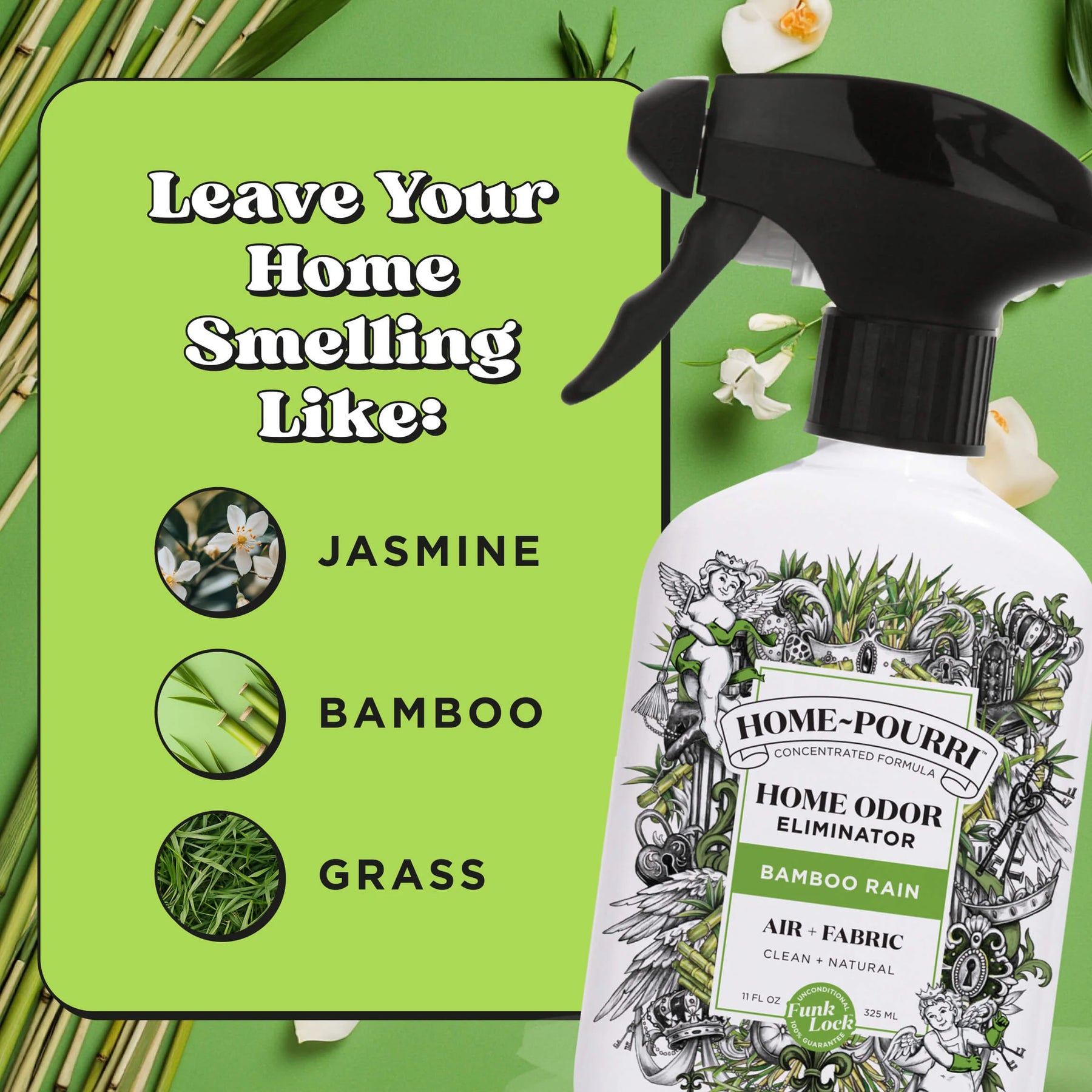 Home-Pourri Air+Fabric Bamboo Rain Spray