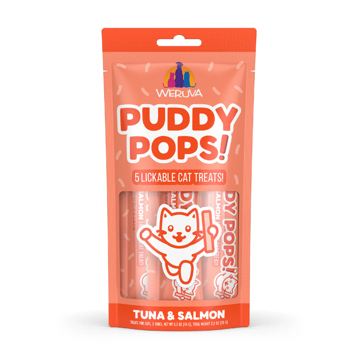Weruva - Puddy Pops! Tuna & Salmon Cat Treats 5 Pack