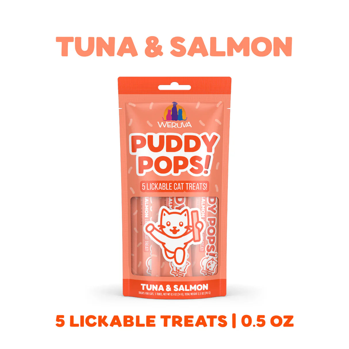 Weruva - Puddy Pops! Tuna & Salmon Cat Treats 5 Pack