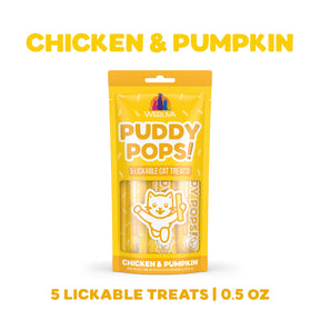 Weruva - Puddy Pops! Chicken & Pumpkin Cat Treats 5 Pack