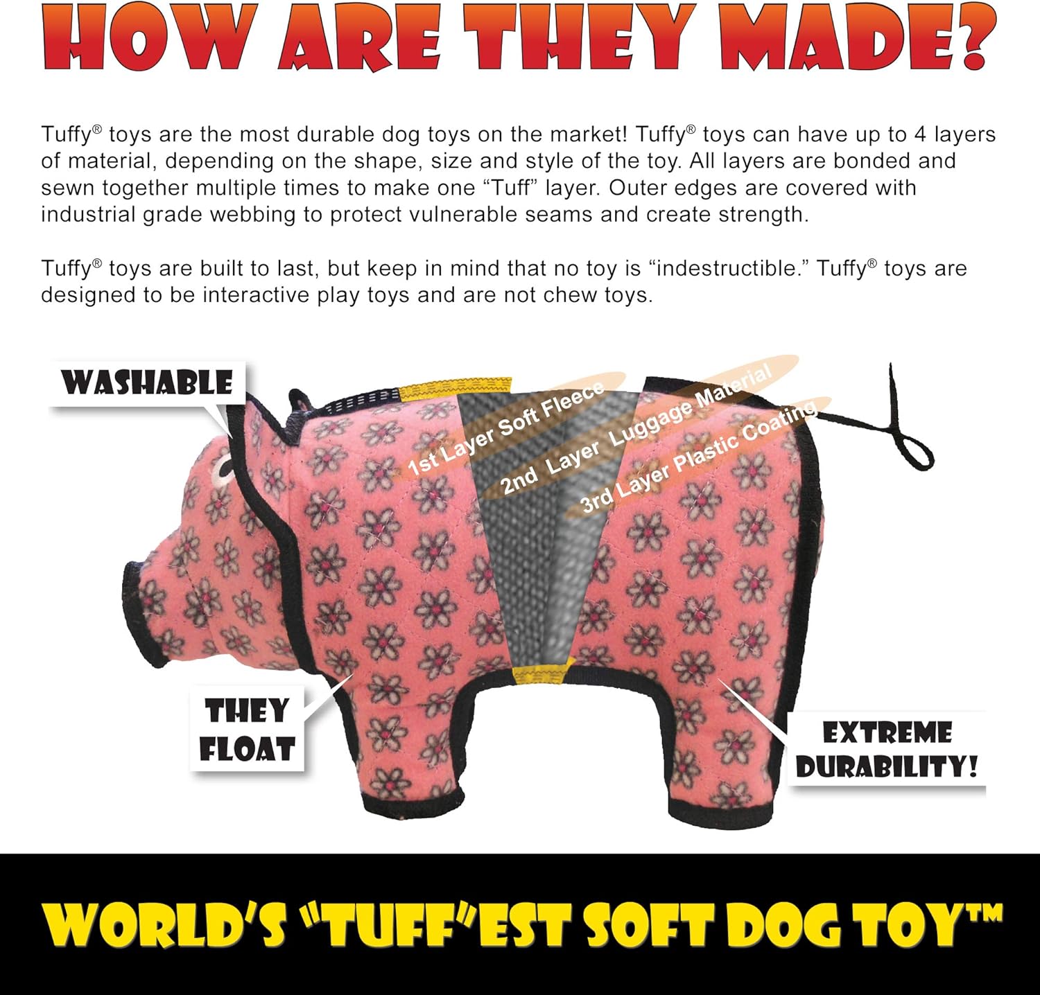 Tuffy Dog Toys - Tuffy Ultimate Tug-O-Gear