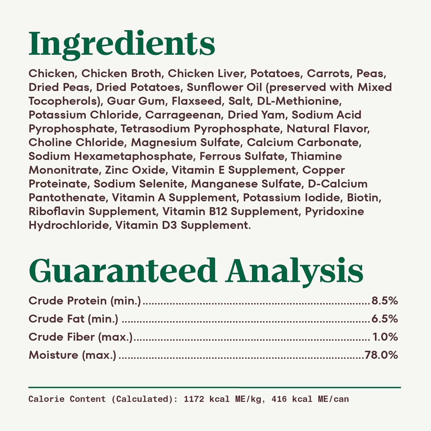 Nutro Ultra - Premium  All Breeds, Adult Dog Grain-Free Slow Cooked Chicken, Potato, Carrot & Pea Loaf Recipe Canned Dog Food